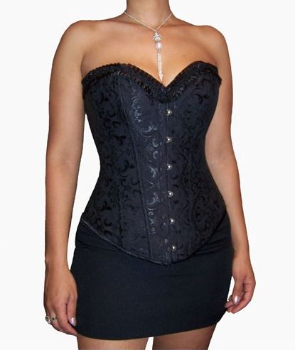 corset noir de soirée ou cérémonie