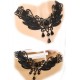 Le collier en dentelle noir Erika