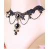 Le ras de cou vintage noir Adrianna