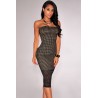 La robe bustier en maille noire ou blanche