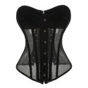 Le corset noir en résille