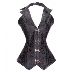 Le corset chemisier vintage noir