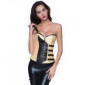 Le corset steampunk jaune et noir