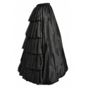 La jupe gothique noire longue