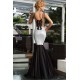 La robe sirène à sequins noire ou argent