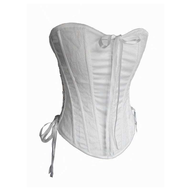 corset blanc dentelle