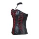 Le corset Domina noir et rouge