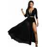 La maxi jupe en voile noir ou blanche