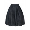 La jupe brodée vintage noire