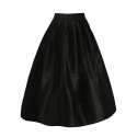 La jupe taffetas noir gohtique chic