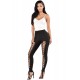 Le legging noir style corset devant