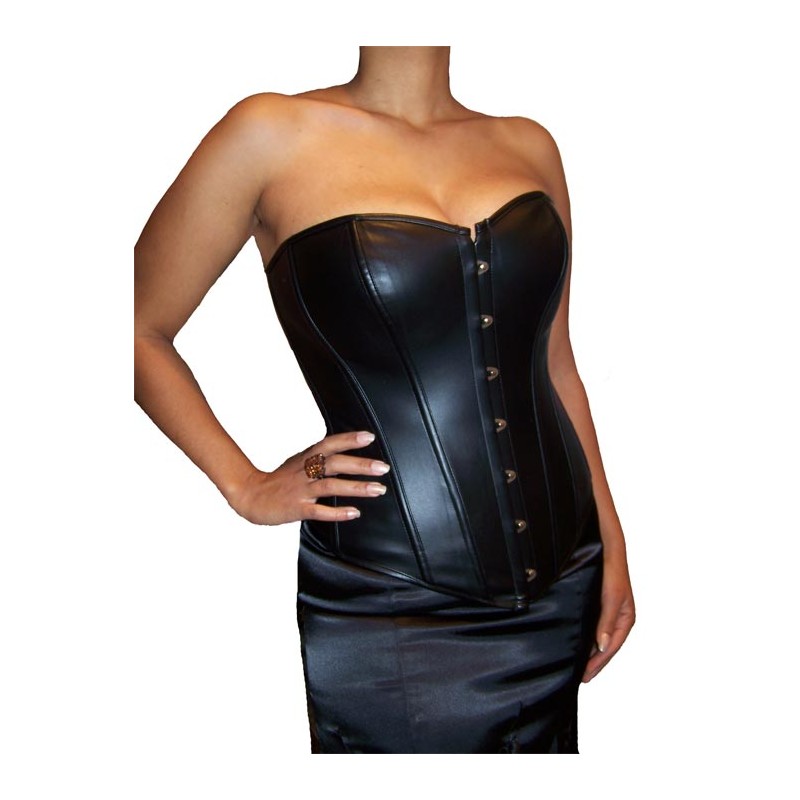 bustier simili cuir