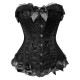 Le corset de soiree ou ceremonie à motifs noir