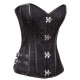 Le corset steampunk brocade noir Monica