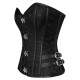 Le corset steampunk brocade noir Monica