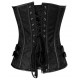 Le corset steampunk brocade noir Monica