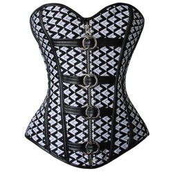 Le corset losanges noir et blanc