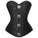 Le corset brocade noir Olivia