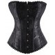 Le corset noblesse brodé noir