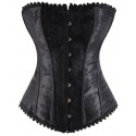 Le corset noblesse brodé noir