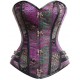 Le corset patchwork violet