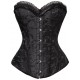 Le corset brodé noir Vicky