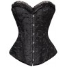 Le corset brodé noir Vicky