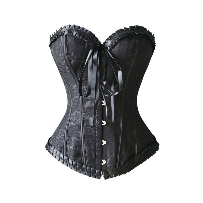 corset noir dentelle