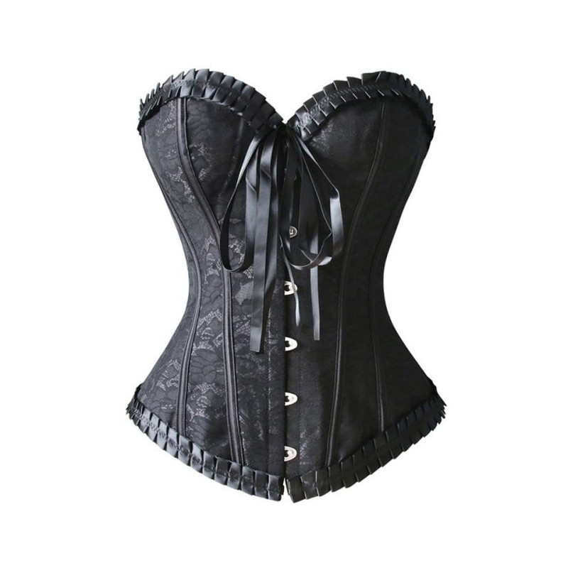 corset dentelle noir