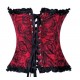 Le corset rouge et noir Bianca