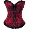 Le corset rouge et noir Bianca