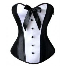 Le corset boudoir noir et blanc