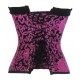 Le corset arabesques noir et rose