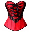 Le corset charme rouge et noir