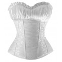 Le corset brocade blanc