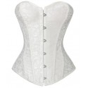 Le corset de cérémonie brodé blanc