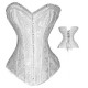Le corset vintage blanc coupe plongeante