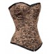 Le corset vintage en dentelle marron