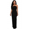 La robe bustier noire décolleté asymétrique