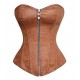 Le corset marron cuir vieilli