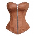 Le corset marron cuir vieilli