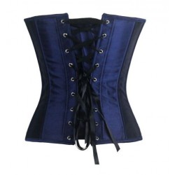 Le corset foulard bleu marine
