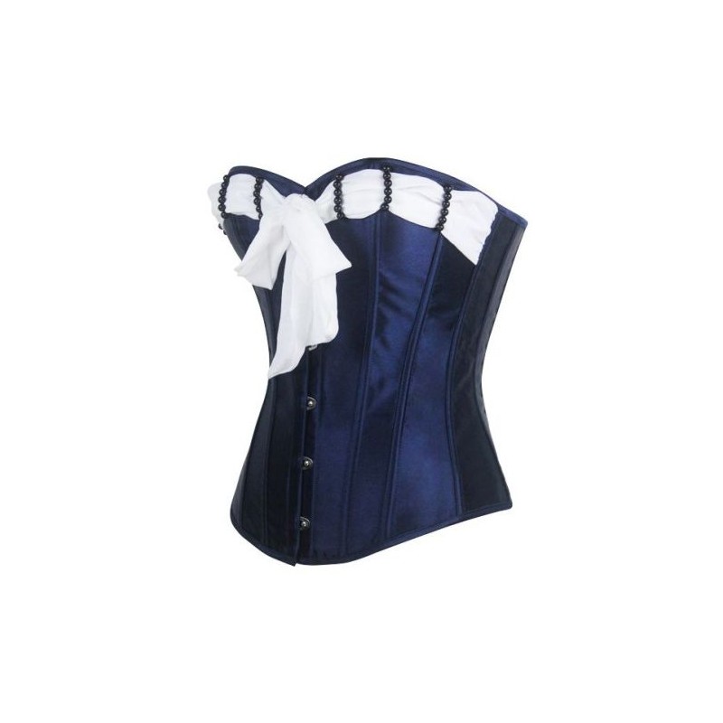 bustier bleu marine