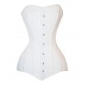 Le corset médiéval blanc armatures aciers