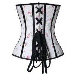 Le corset réversible vintage crème à fleurs
