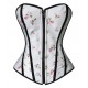 Le corset réversible vintage crème à fleurs