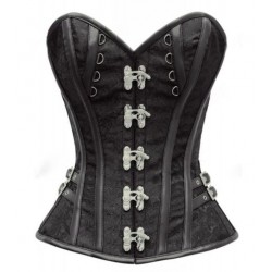 Le corset steampunk noir Kalinda