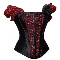 Le corset à carreaux rouges et noirs