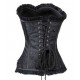 Le corset jacquard rouge et noir ou uni noir