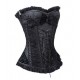 Le corset jacquard rouge et noir ou uni noir